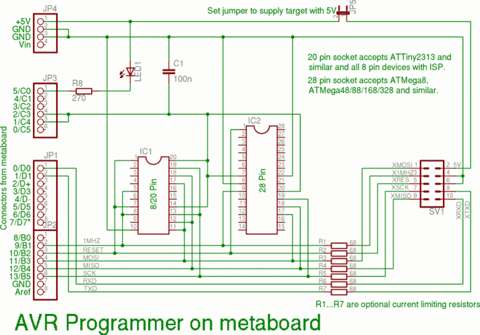 avrprog circuit diagram