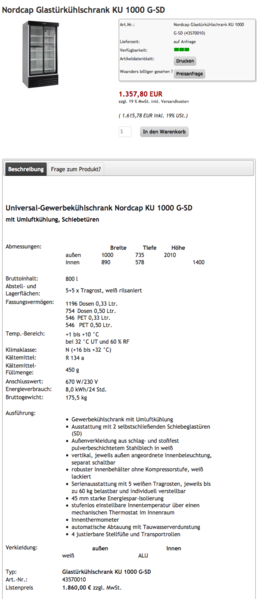 Datei:Nordcap Glastürkühlschrank KU 1000 G-SD - Gastromegastore.png