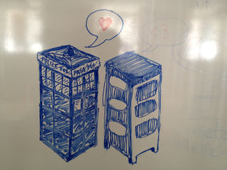 2013-05-13 The TARDIS loves the Metalab Phone box.