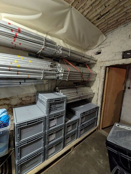 Datei:Dome 2.0 stored in cellar.jpg